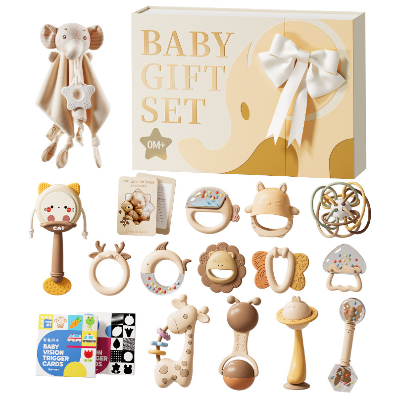 Luxury Silicone Baby Teether R - огляд і ціна Baby Rattle Toy Set