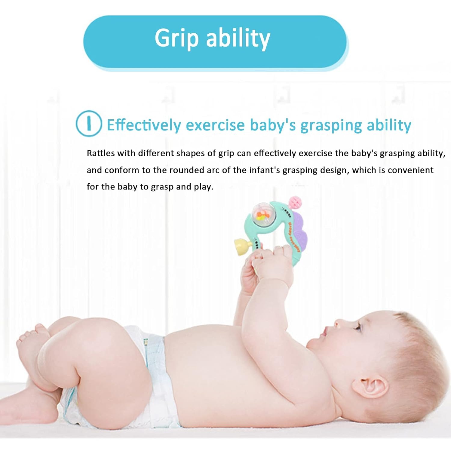 Rattles for Infants Teething T - огляд і ціна Baby Rattle Toy Set